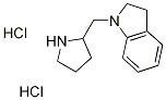 1-(2-Pyrrolidinylmethyl)indoline dihydrochloride Struktur