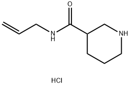 N-Allyl-3-piperidinecarboxamide hydrochloride Struktur