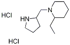 2-Ethyl-1-(2-pyrrolidinylmethyl)piperidinedihydrochloride Struktur