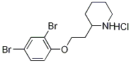 2-[2-(2,4-Dibromophenoxy)ethyl]piperidinehydrochloride Struktur