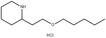 2-[2-(Pentyloxy)ethyl]piperidine hydrochloride Struktur