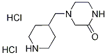 4-(4-Piperidinylmethyl)-2-piperazinonedihydrochloride Struktur