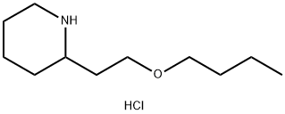 2-(2-Butoxyethyl)piperidine hydrochloride Struktur