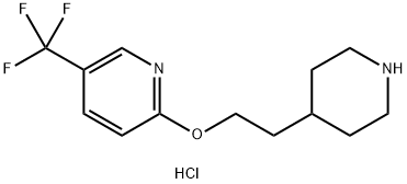 2-[2-(4-Piperidinyl)ethoxy]-5-(trifluoromethyl)-pyridine hydrochloride Struktur