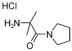 2-Amino-2-methyl-1-(1-pyrrolidinyl)-1-propanonehydrochloride Struktur