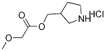 3-Pyrrolidinylmethyl 2-methoxyacetatehydrochloride Struktur