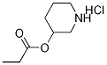 3-Piperidinyl propanoate hydrochloride Struktur