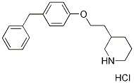 3-[2-(4-Benzylphenoxy)ethyl]piperidinehydrochloride Struktur