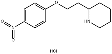 2-[2-(4-Nitrophenoxy)ethyl]piperidinehydrochloride Struktur