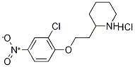 2-[2-(2-Chloro-4-nitrophenoxy)ethyl]piperidinehydrochloride Struktur