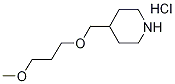 4-[(3-Methoxypropoxy)methyl]piperidinehydrochloride Struktur