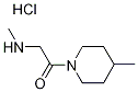 2-(Methylamino)-1-(4-methyl-1-piperidinyl)-1-ethanone hydrochloride Struktur