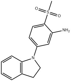 5-(2,3-Dihydro-1H-indol-1-yl)-2-(methylsulfonyl)phenylamine Struktur