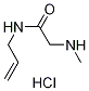 N-Allyl-2-(methylamino)acetamide hydrochloride Struktur