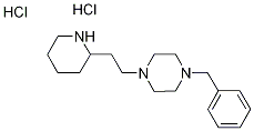 1-Benzyl-4-[2-(2-piperidinyl)ethyl]piperazinedihydrochloride Struktur