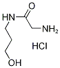 2-Amino-N-(3-hydroxypropyl)acetamide hydrochloride Struktur