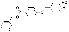 Benzyl 4-(4-piperidinylmethoxy)benzoatehydrochloride Struktur