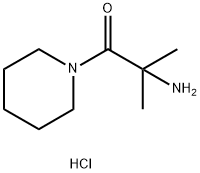 2-Amino-2-methyl-1-(1-piperidinyl)-1-propanonehydrochloride Struktur