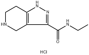 N-Ethyl-4,5,6,7-tetrahydro-1H-pyrazolo[4,3-c]-pyridine-3-carboxamide hydrochloride Struktur