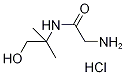 2-Amino-N-(2-hydroxy-1,1-dimethylethyl)acetamidehydrochloride Struktur