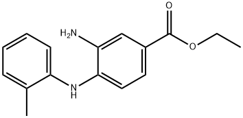 Ethyl 3-amino-4-(2-toluidino)benzoate Struktur