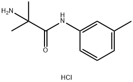 2-Amino-2-methyl-N-(3-methylphenyl)propanamidehydrochloride Struktur