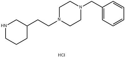 1-Benzyl-4-[2-(3-piperidinyl)ethyl]piperazinedihydrochloride Struktur