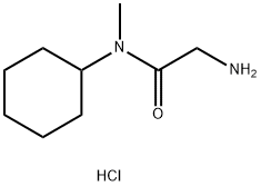 2-Amino-N-cyclohexyl-N-methylacetamidehydrochloride Struktur