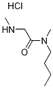 N-Butyl-N-methyl-2-(methylamino)acetamidehydrochloride Struktur