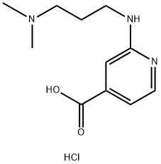 2-{[3-(Dimethylamino)propyl]amino}-isonicotinic acid hydrochloride Struktur