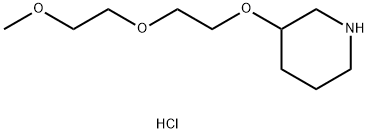 2-(2-Methoxyethoxy)ethyl 3-piperidinyl etherhydrochloride Struktur