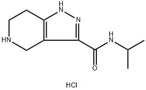 N-Isopropyl-4,5,6,7-tetrahydro-1H-pyrazolo[4,3-c]-pyridine-3-carboxamide hydrochloride Struktur