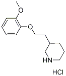 2-Methoxyphenyl 2-(3-piperidinyl)ethyl etherhydrochloride Struktur