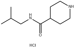 N-Isobutyl-4-piperidinecarboxamide hydrochloride Struktur