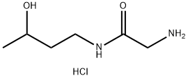 2-Amino-N-(3-hydroxybutyl)acetamide hydrochloride Struktur