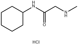 N-Cyclohexyl-2-(methylamino)acetamidehydrochloride Struktur