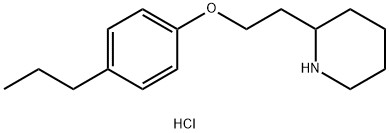 2-[2-(4-Propylphenoxy)ethyl]piperidinehydrochloride Struktur