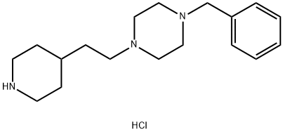 1-Benzyl-4-[2-(4-piperidinyl)ethyl]piperazinedihydrochloride Struktur