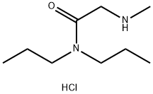 2-(Methylamino)-N,N-dipropylacetamidehydrochloride Struktur