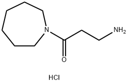 3-Amino-1-(1-azepanyl)-1-propanone hydrochloride Struktur