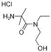 2-Amino-N-ethyl-N-(2-hydroxyethyl)-2-methylpropanamide hydrochloride Struktur