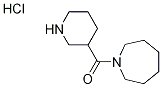 1-Azepanyl(3-piperidinyl)methanone hydrochloride Struktur