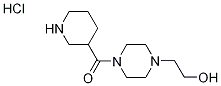 [4-(2-Hydroxyethyl)-1-piperazinyl](3-piperidinyl)-methanone hydrochloride Struktur