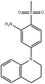 5-[3,4-Dihydro-1(2H)-quinolinyl]-2-(methylsulfonyl)aniline Struktur