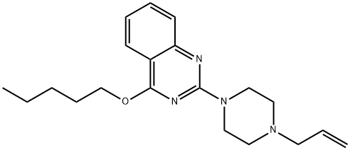 2-(4-allyl-1-piperazinyl)-4-pentyloxyquinazoline Struktur