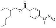 2-ethylhexyl 4-(N-methyl-N-nitrosamino) benzoate Struktur