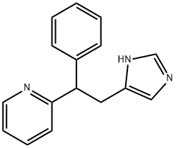 Pyridine, 2-(2-(1H-imidazol-4-yl)-1-phenylethyl)- Struktur