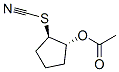 Thiocyanic acid, 2-(acetyloxy)cyclopentyl ester, trans- (9CI) Struktur