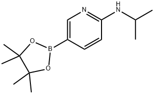 N-isopropyl-5-(4,4,5,5-tetramethyl-1,3,2-dioxaborolan-2-yl)pyridin-2-amine Struktur