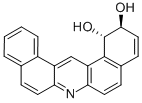 (+-)-trans-1,2-Dihydroxy-1,2-dihydrodibenz(a,j)acridine Struktur